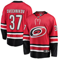 Carolina Hurricanes Andrei Svechnikov Red jersey – view 2