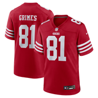 San Francisco 49ers Wesley Grimes Scarlet jersey – view 2