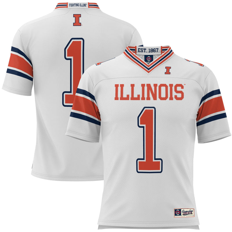 Illinois Fighting Illini White jersey – view 1