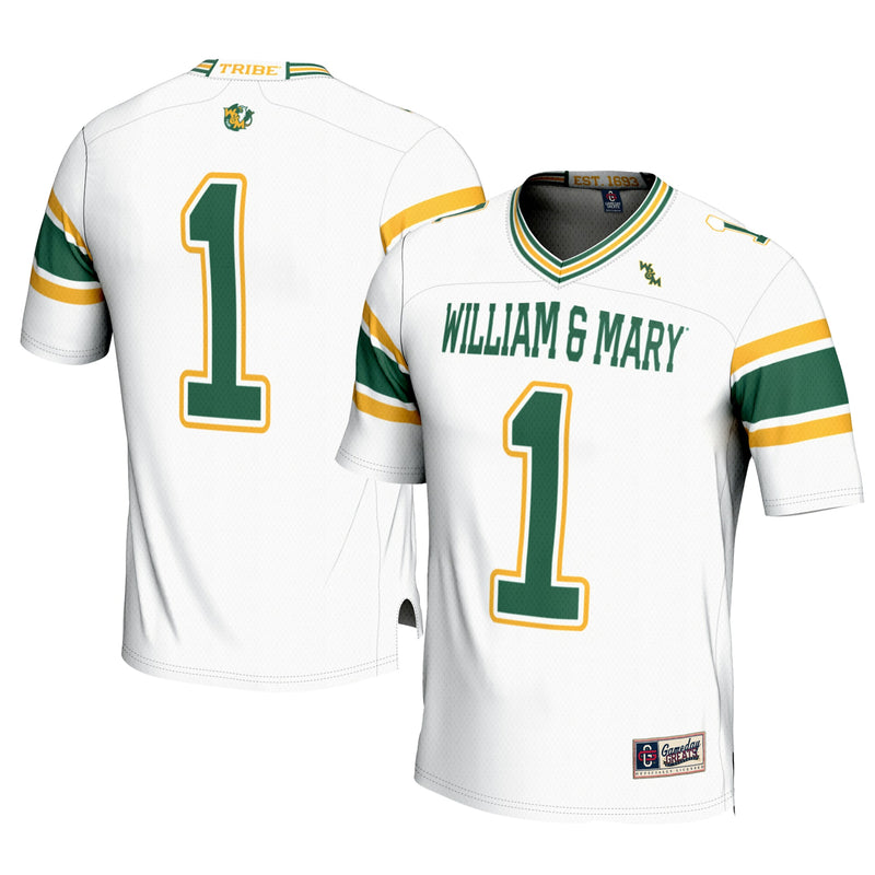 William & Mary Tribe White jersey – view 1