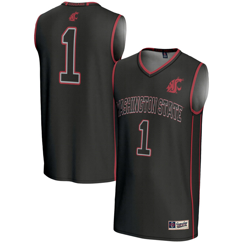 Washington State Cougars Black jersey – view 1