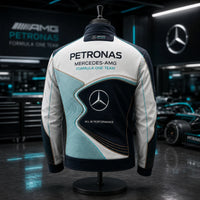 Paddock Calm - AMG Teal and White Panel Jacket - main