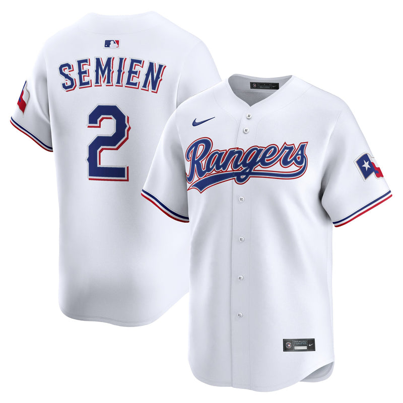 Texas Rangers Marcus Semien White jersey – view 1