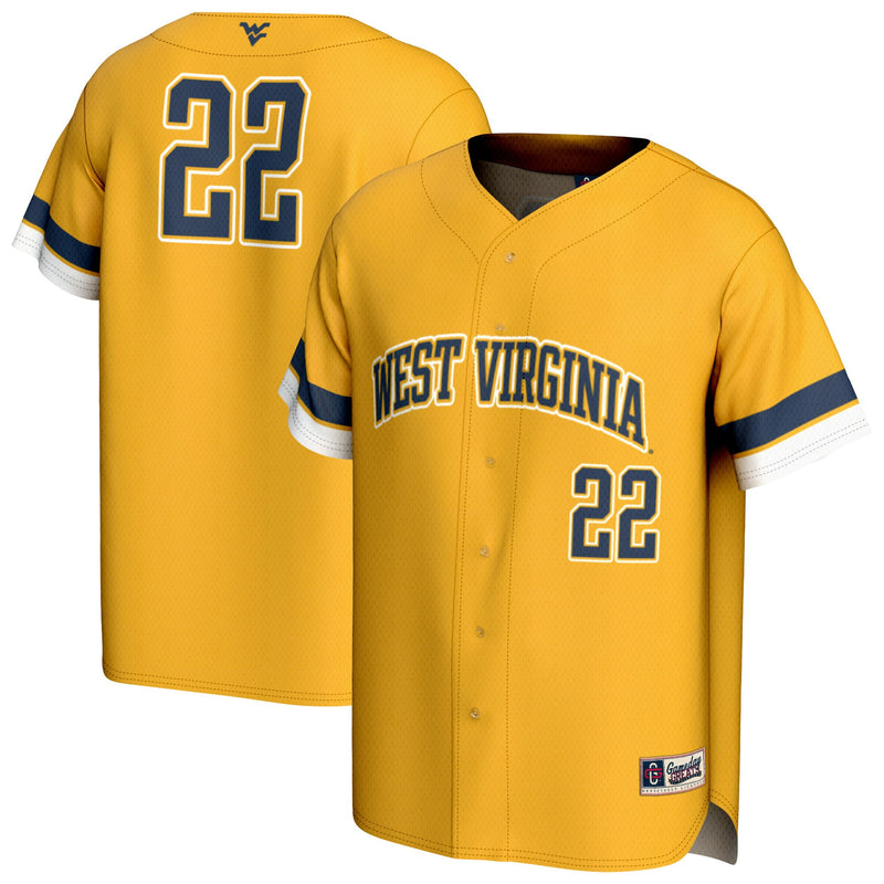 West Virginia Mountaineers GameDay Greats Gold jersey – view 1