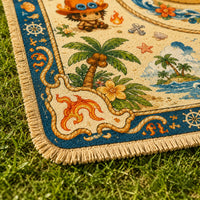 Straw Hat Meridian - Centered Compass Medallion Rug - main