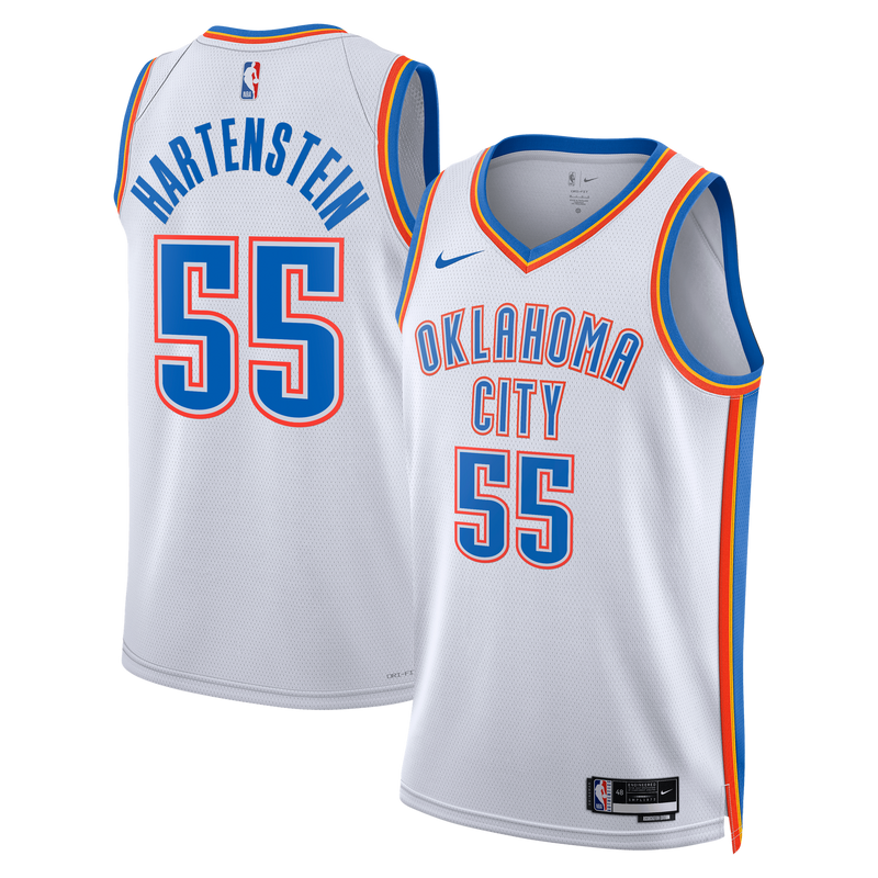 Oklahoma City Thunder Isaiah Hartenstein - White jersey – view 1