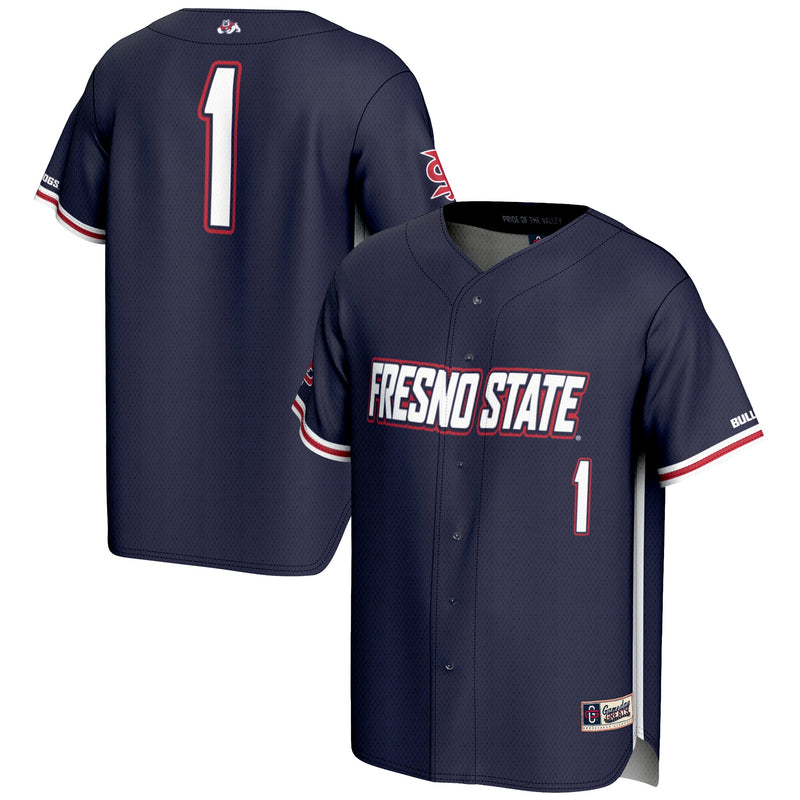 Fresno State Bulldogs Lightweight Navy jersey – view 1