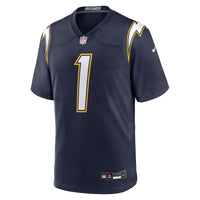 Los Angeles Chargers Quentin Johnston Navy jersey – view 3