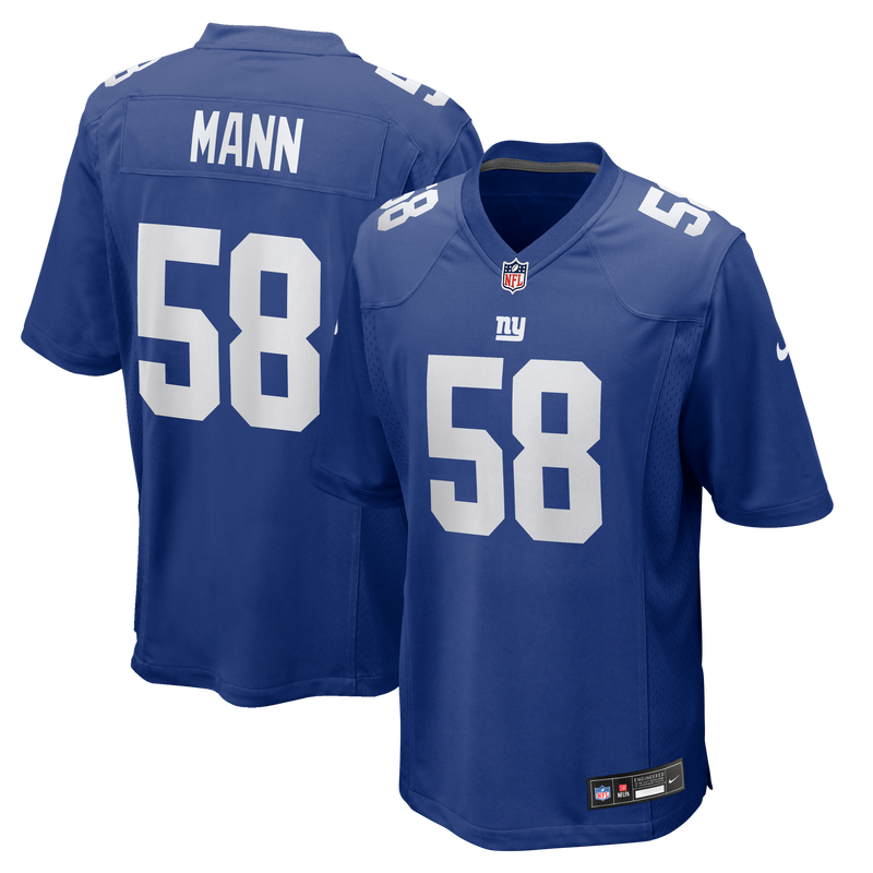 New York Giants Ben Mann Royal jersey – view 1