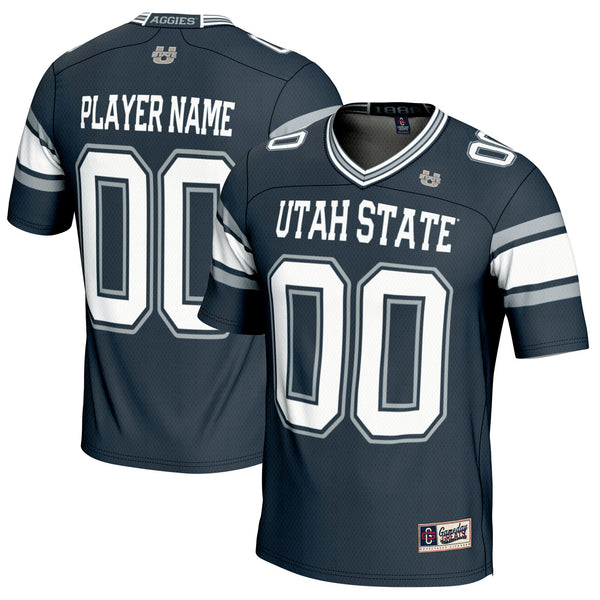 Utah State Aggies GameDay Greats NIL Pick-A-Player Football Jersey - Navy