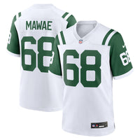 New York Jets Kevin Mawae White jersey – view 2