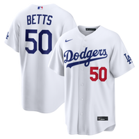 Los Angeles Dodgers Mookie Betts White jersey – view 2