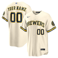 Milwaukee Brewers Cream jersey – view 1