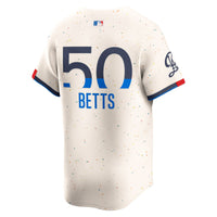 Los Angeles Dodgers Mookie Betts Cream jersey – view 4