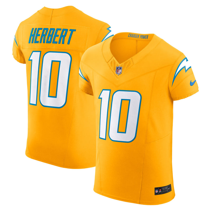 Los Angeles Chargers Justin Herbert Gold jersey – view 1