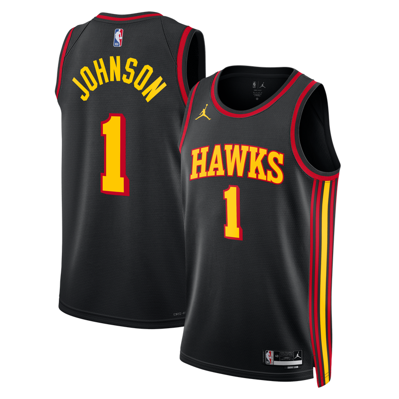 Atlanta Hawks Jalen Johnson - Black jersey – view 1