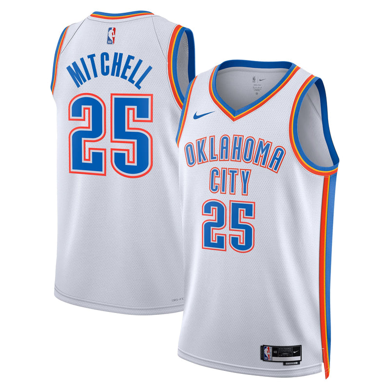 Oklahoma City Thunder Ajay Mitchell - White jersey – view 1