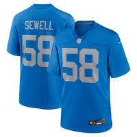 Detroit Lions Penei Sewell Blue jersey – view 2