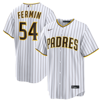 San Diego Padres Freddy Fermin White jersey – view 1