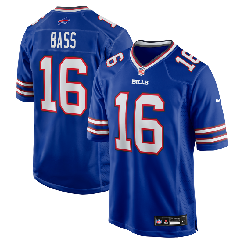 Buffalo Bills Tyler Bass Royal jersey – view 1