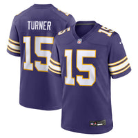 Minnesota Vikings Dallas Turner Purple jersey – view 1