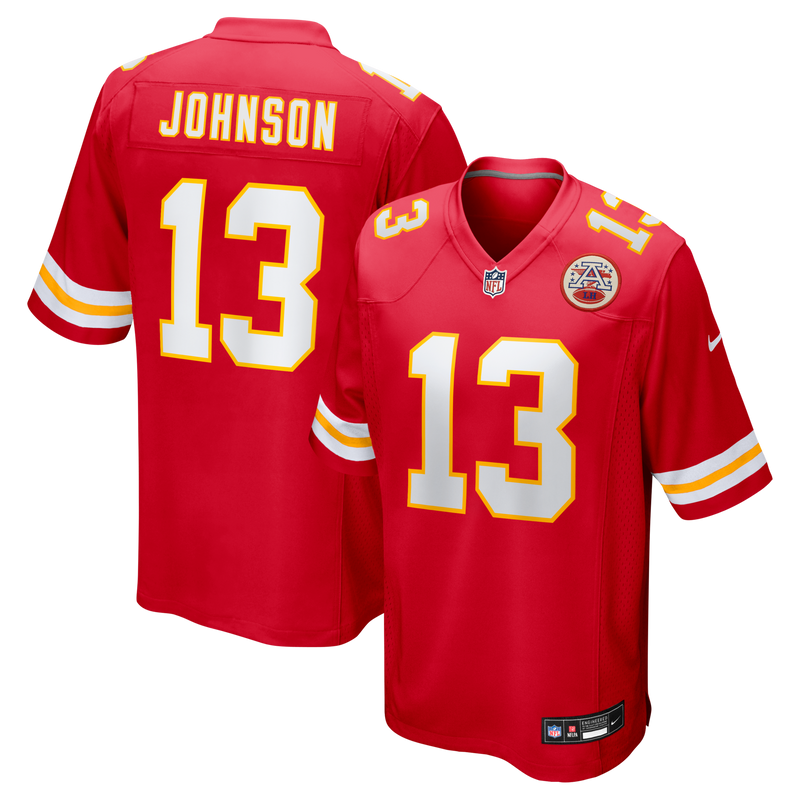 Kansas City Chiefs Nazeeh Johnson Red jersey – view 1