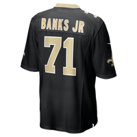 New Orleans Saints Kelvin Banks Jr. Black jersey – view 3