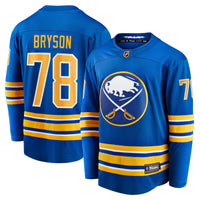 Buffalo Sabres Jacob Bryson Royal jersey – view 2