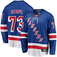 New York Rangers Matt Rempe Blue jersey – view 1
