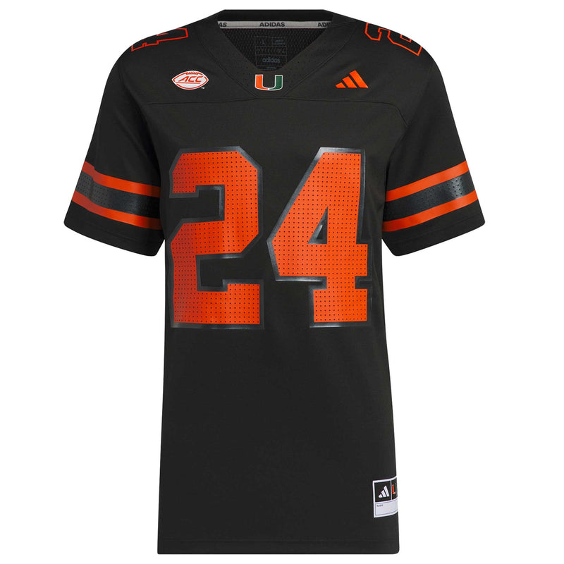 adidas Miami Hurricanes Black jersey – view 1