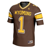 GameDay Greats #1 Brown Wyoming Cowboys Football Jersey – view 3