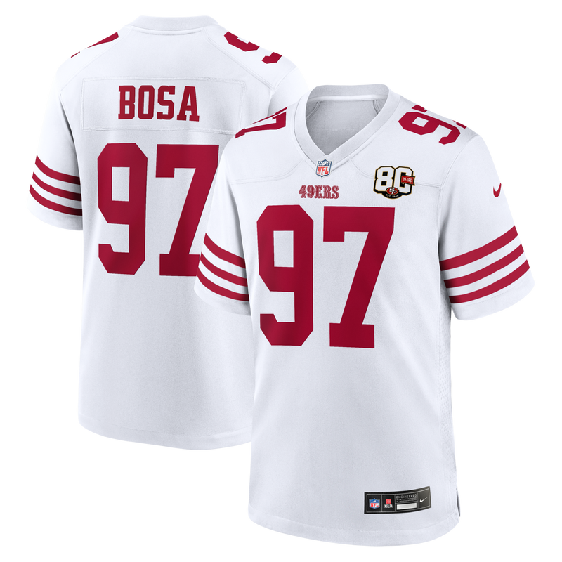 San Francisco 49ers Nick Bosa White jersey – view 1