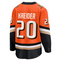 Anaheim Ducks Chris Kreider Orange jersey – view 4