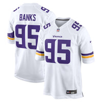 Minnesota Vikings Caleb Banks White jersey – view 1
