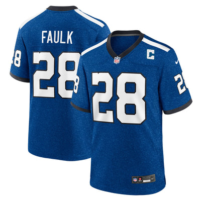 Indianapolis Colts Marshall Faulk Nike Blue Retired Player Alternate Game Jersey