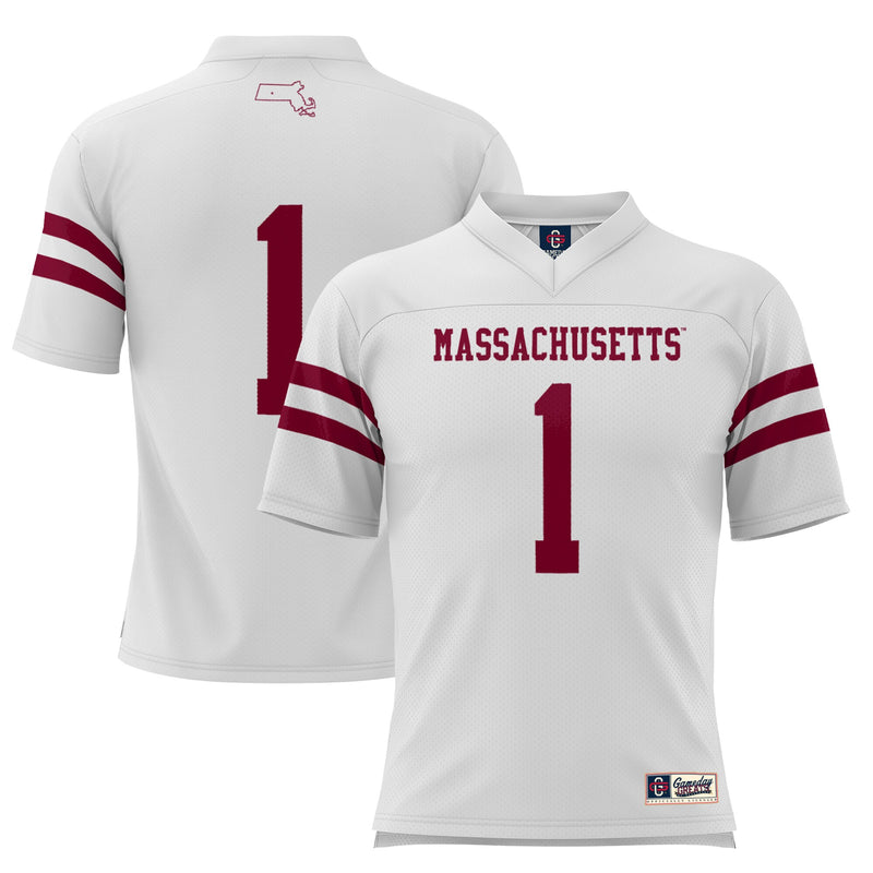 UMass Minutemen White jersey – view 1