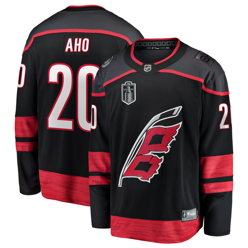 Carolina Hurricanes Sebastian Aho Black jersey – view 1