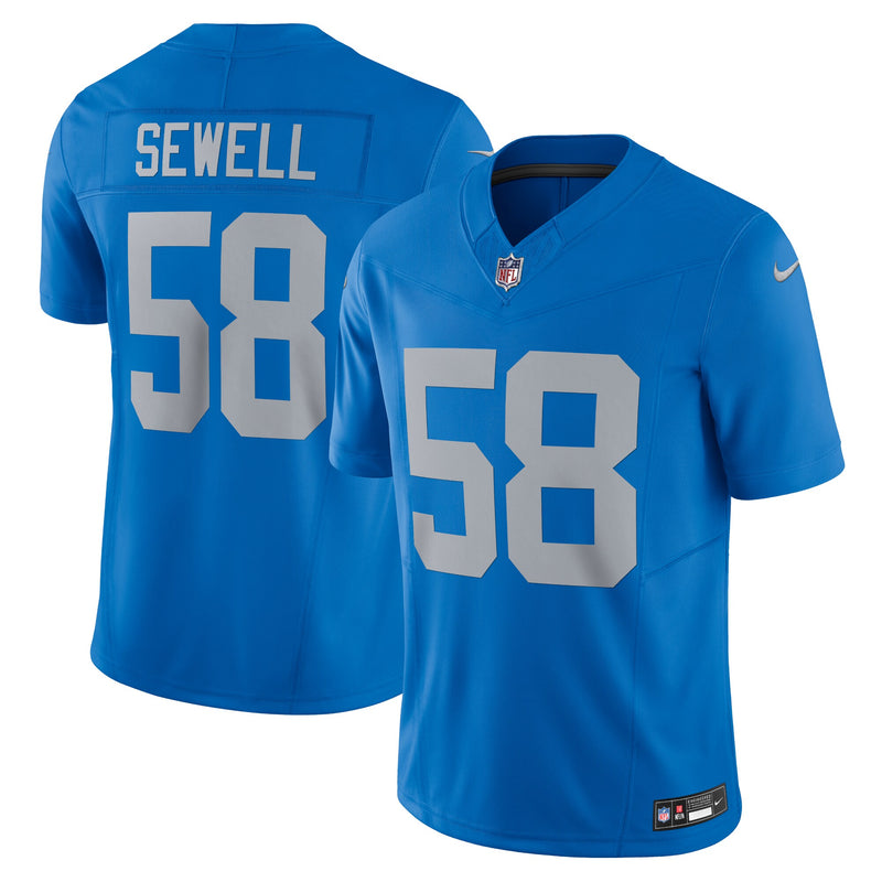 Detroit Lions Penei Sewell Blue jersey – view 1