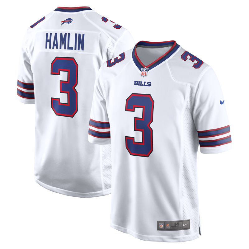 Buffalo Bills Damar Hamlin White jersey – view 1