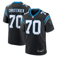 Carolina Panthers Brady Christensen Black jersey – view 1