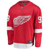 Detroit Red Wings Alex DeBrincat Red jersey – view 3
