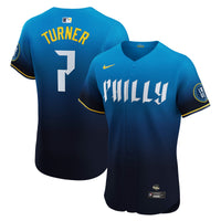 Philadelphia Phillies Trea Turner Navy jersey – view 1