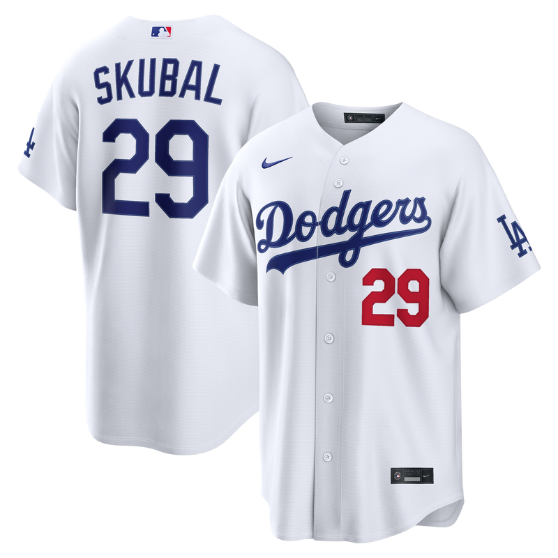 Los Angeles Dodgers Tarik Skubal White jersey – view 1