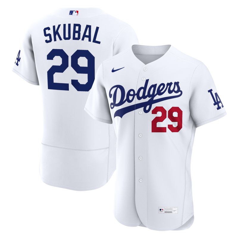 Los Angeles Dodgers Tarik Skubal White jersey – view 1