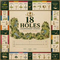 18 Holes - The Championship Journey Board in Green and Gold - main