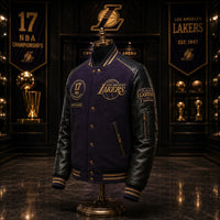 LAL Court Standard - Purple and Gold Varsity Silhouette - main