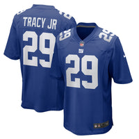 New York Giants Tyrone Tracy Jr. Royal jersey – view 1