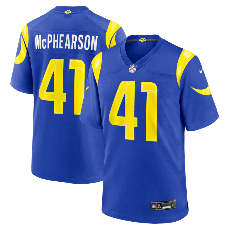 Los Angeles Rams Zech McPhearson Royal jersey – view 1