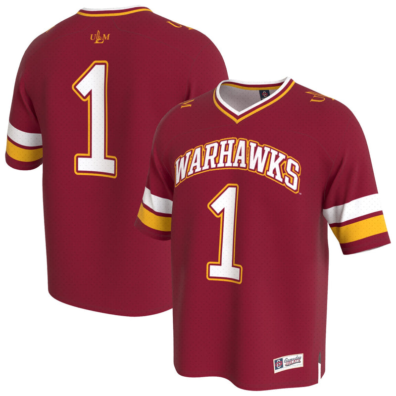 ULM Warhawks GameDay Greats Maroon jersey – view 1