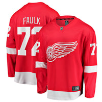 Detroit Red Wings Justin Faulk Red jersey – view 2